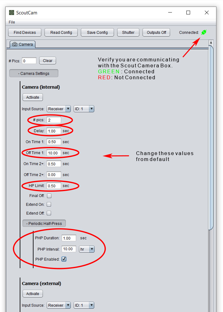 Camera Box Setting for remote video record with Lumix